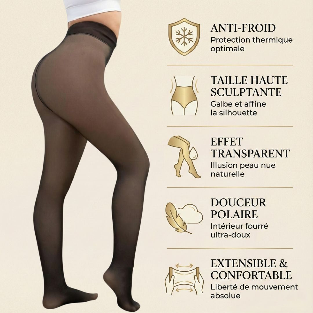 Collants polaires - Entrejambe Invisible & Taille Haute Sculptante