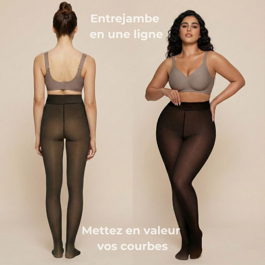 Collants polaires - Entrejambe Invisible & Taille Haute Sculptante
